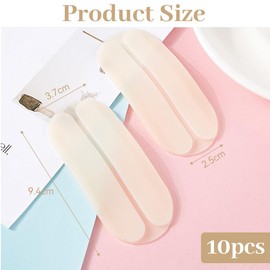 CATOR 10 Stück BH Trägerpolster, Silikon BH Schulterpolster Anti Rutsch BH Träger Kissen Halter Bh Träger Rutschen BH Strap Pad Halter Bra Strap Pad Halter BH Zubehör für Damen Schmerzlinderung