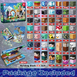 Magnetopia Magnetic Blocks 150 PCS Adventurer Magnetic Building Blocks Cubes Cute Fun Stacking Toys for Kids 3 4 5 6 7 8 9 10 Year Old Boys Girls Gift