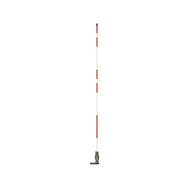 Hydrant Marker, 5 ft., Fiberglss, White/Red