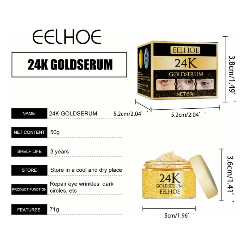 Crema Ojos Antiarrugas Activa Oro Quilates 50g