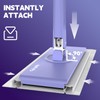 ClicLak Sweeper Mop, Instantly Attach & Remove Cloth Touch-Free, Compatible