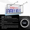 MotorFi Motorfi 2 Pack Silver Bling License Plate Frames for
