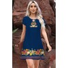ETCYY NEW 2024 Petal Short Sleeve Summer Dresses for Women