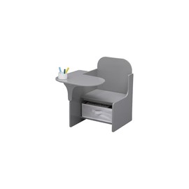 Delta Children MySize Chair Desk With Storage Bin, Grey