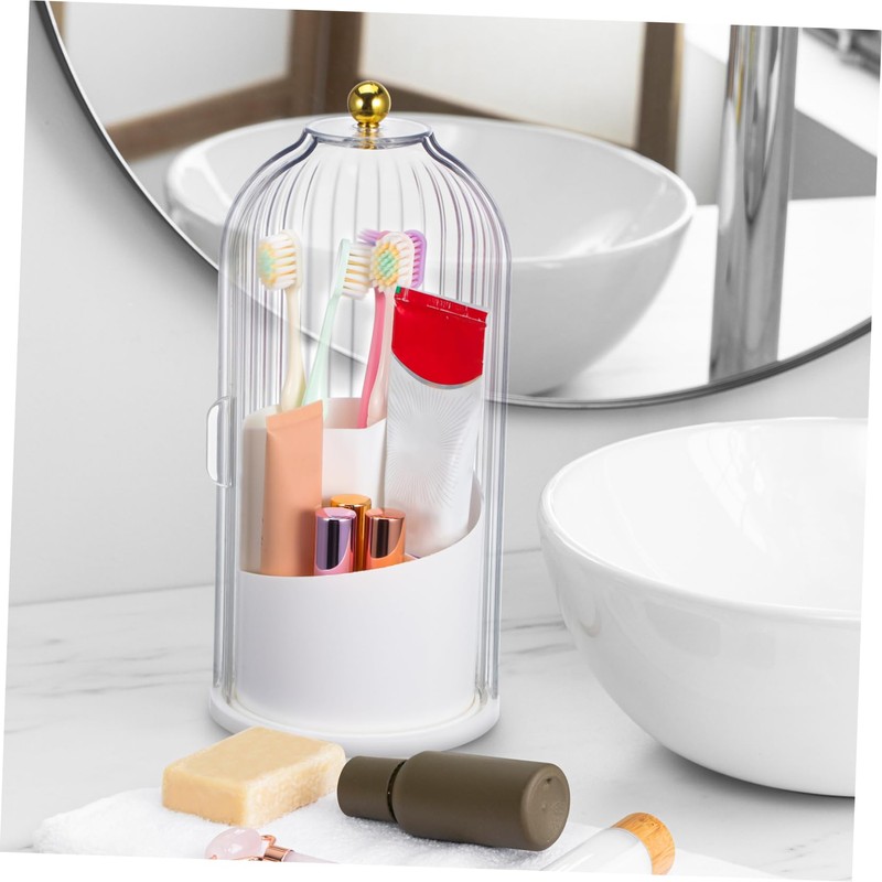 Mikinona Rotating Pen Holder Makeup Brush Storage Box Makeup Brush