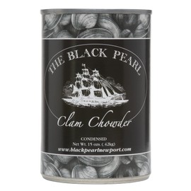 The Black Pearl Clam Chowder New England Famous Condensed Soup, 15 Ounce (6 Cans)