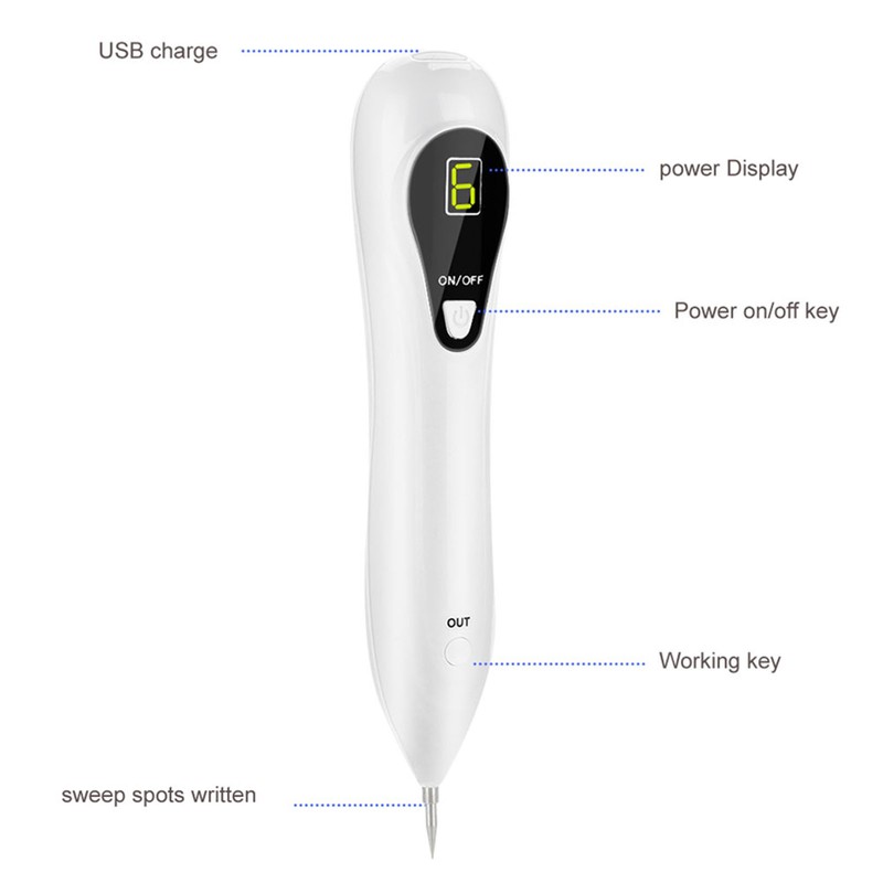 LCD Pro Mole Freckle Removal Pen Three Levels Adjustable Spot