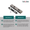 KOTARBAU Mortise Lock PZ 90/22 with Lock Case Counter Plate