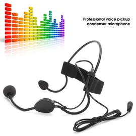Annadue Mini Headband Microphone, 3.5MM Plug Wired Microphone for Performance Teaching, Ear Hook Condenser Mic, for Teachers, Guides, Conference Lecturers etc.