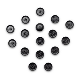 100 Cover Caps for Torx Screws - Torx Screw Cover Made of Plastic in Various Sizes (TX 25, Black)