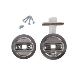 Johnson Hardware Brushed Nickel Pocket Door Privacy Lock