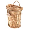 Hiceeden Wicker Hanging Wall Basket, Woven Front Door Flower Basket,