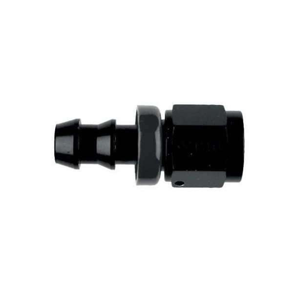 Goodridge 536-0110BK AN10 10AN Straight Hose End Fitting Push Lock