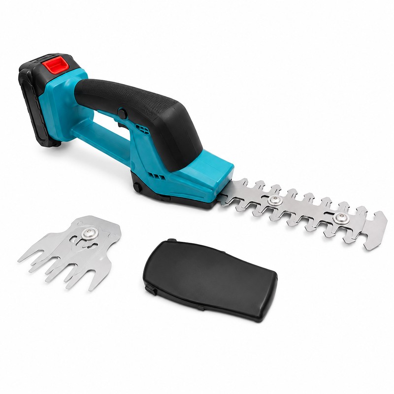 2-in-1 Cordless Hedge Trimmer and Grass Shear – 21V Handheld
