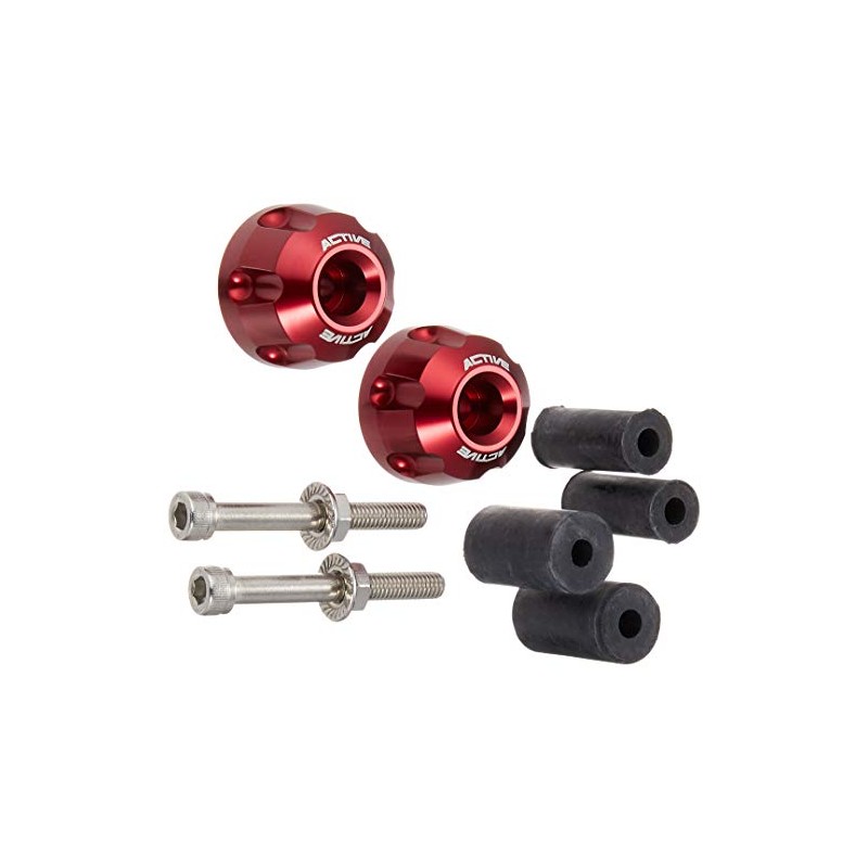 Active 60800232 Aluminum Bar End Revolver, Red, φ33-L22.5