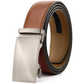 CHAOREN Mens Belt Leather Belts for Men Ratchet Belt, Customizable Fit (35mm)