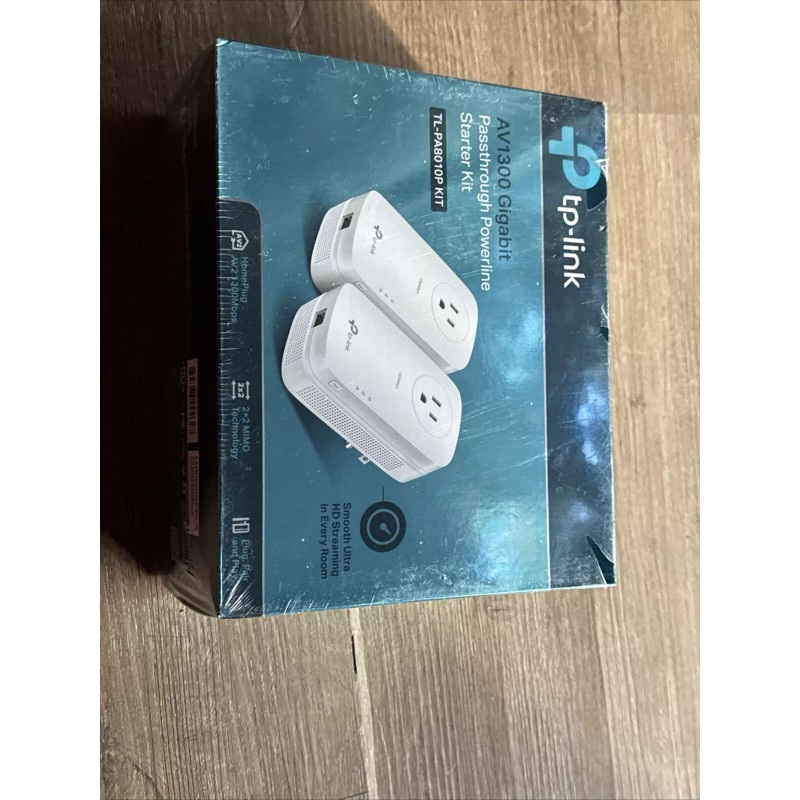 TP-Link TL-PA8010P KIT AV1300 Gigabit Passthrough Powerline Adapter Starter Kit