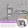 Swpeet 4Pcs M8 304 Stainless Steel Silver Oval Pad Eye