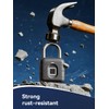 NexusLab Smart Fingerprint Padlock with TUYA App Control, IP67 Waterproof,
