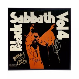 Black Sabbath Autographed Album Cover Reprint. Frame Included