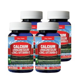 Tong Life 통라이프 ()하이칼슘+마그네슘+아연+비타민D(1200mg x 90정) 4병 Tong Life High Calcium + Magnesium + Zinc + Vitamin D (1200mg x 90 tablets) 4 bottles
