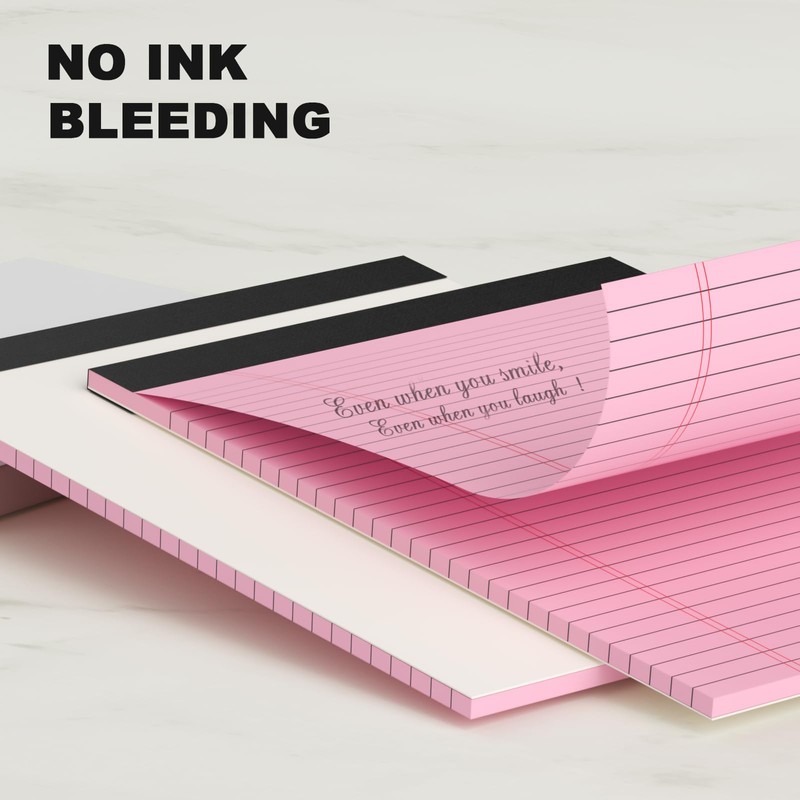 AILZFEI Pink Legal Pad Note Pads 8.5 x 11 inch,