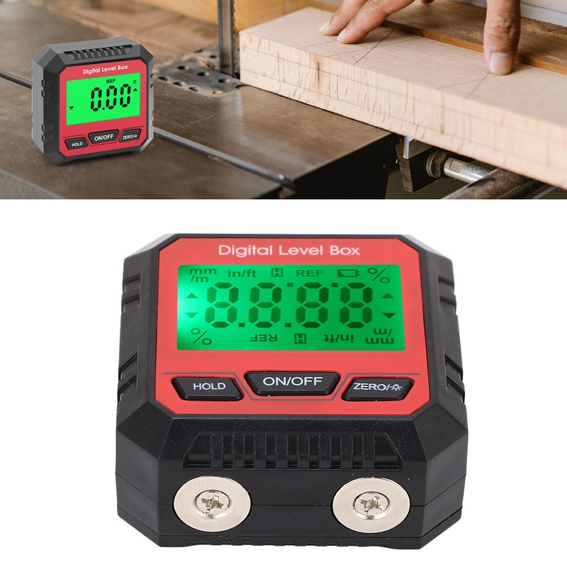 Digital Level Box Magnetic Angle Finder Protractor Inclinometer for Carpentry
