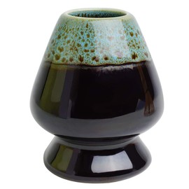 Matcha Whisk Holder Matcha Chasen Whisk Stand Ceramic Holder fit for Traditional Japanese Tea Ceremony Starter (Kiln turns blue)