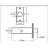 Yale P-M444-CH Door Security Bolt, Chrome Finish, Standard Security, Visi