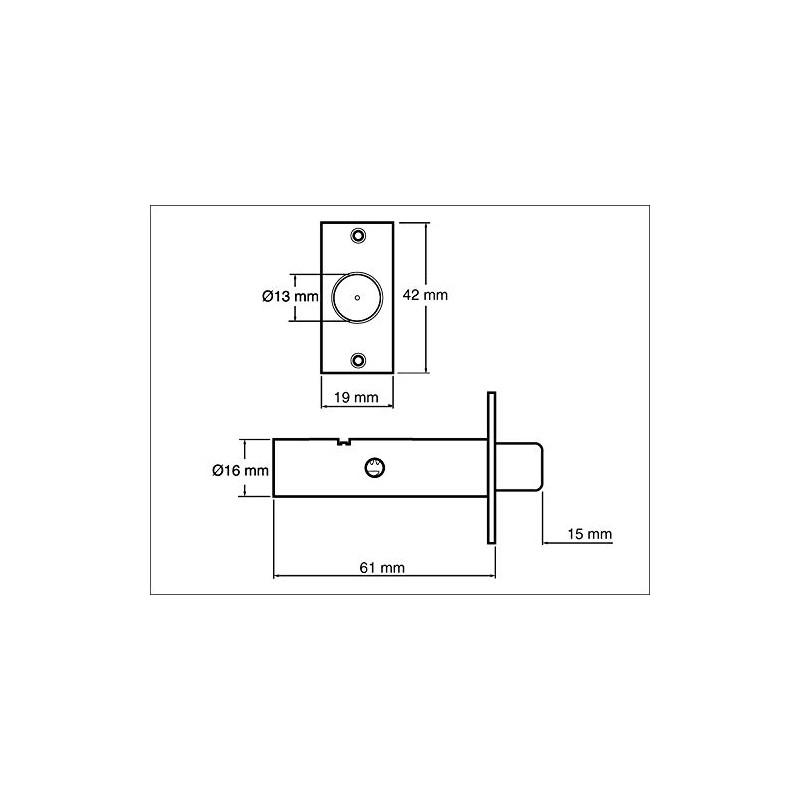 Yale P-M444-CH Door Security Bolt, Chrome Finish, Standard Security, Visi