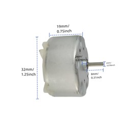 QLXHBOT Electric Micro Motor3V-2700RPM 500TB-18280 Small DC Motor 2 Pcs