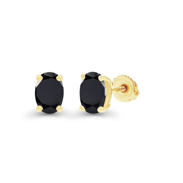 Yellow Gold Plated 925 Sterling Silver 5x3mm Oval Cut Natural