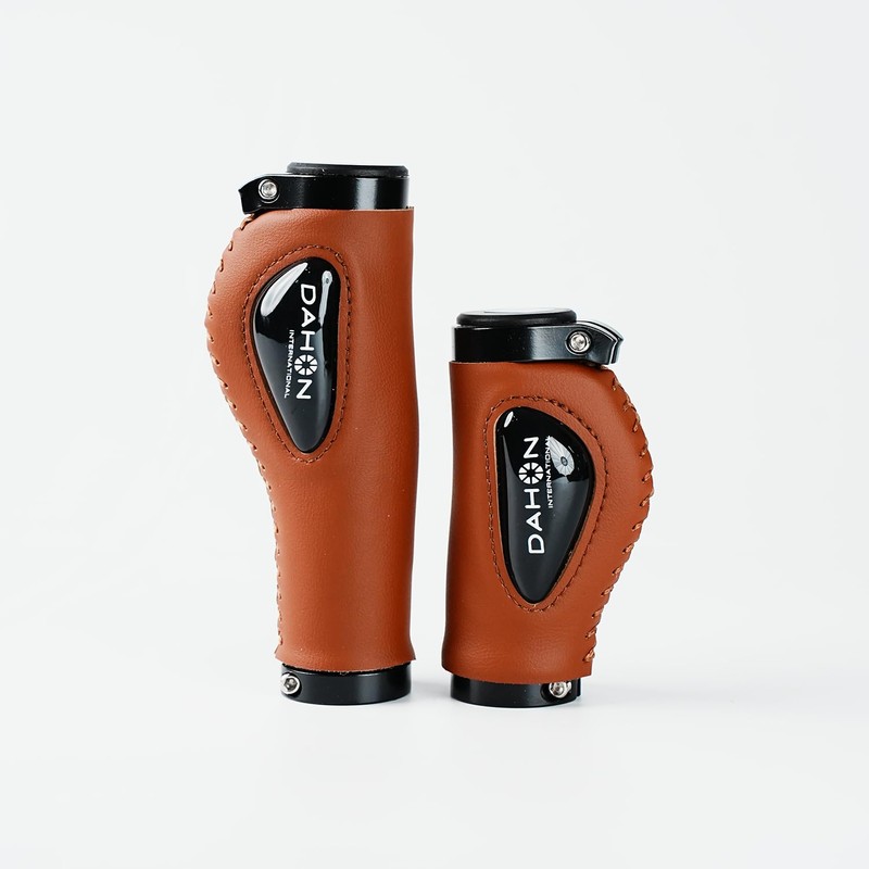 DAHON INTERNATIONAL Leather Grip Gel Palm Brown