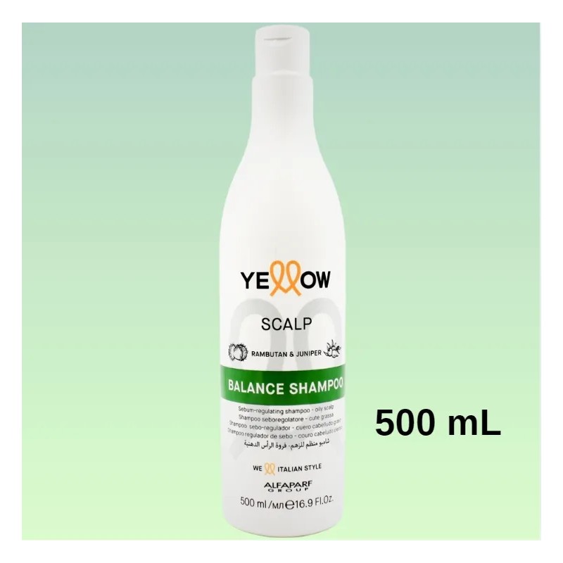 Shampoo Sebo Regulador Cuero Cabelludo Graso Yellow 500ml