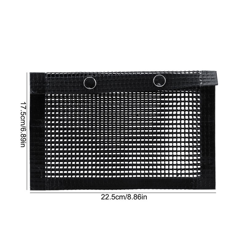 Reusable Grill Mesh Bag, Nonstick BBQ Bake Bag with Snap