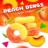 Peach Rings Gummy Candy, Sour and Sweet Sugar-Dusted Treat (5