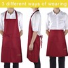 Viedouce 2-Pack of Waterproof Cooking Aprons with Pockets, Adjustable Kitchen