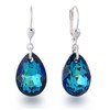 Schöner-SD 925 Silver Drop Earrings Crystal, Silver