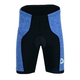 Mens Cycling Shorts 3D Gel Padded Road Cycling MTB Breathable Summer Bicycle Biking Bottom Liner Shorts (Black Blue, XX-Large)