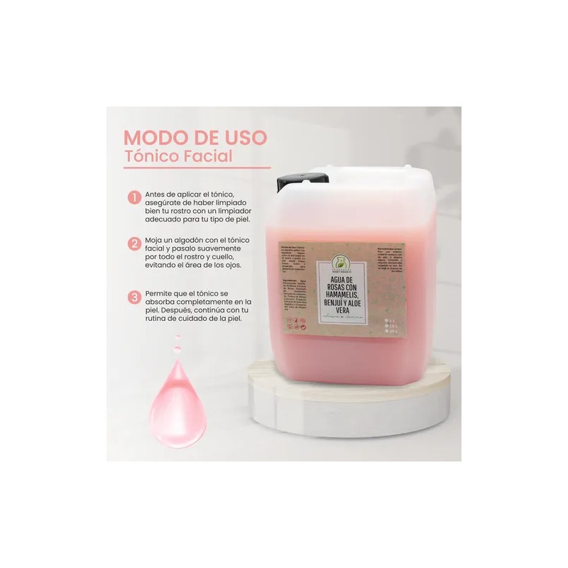 Agua De Rosas Con Hamamelis, Benjuí Y Áloe Vera 5