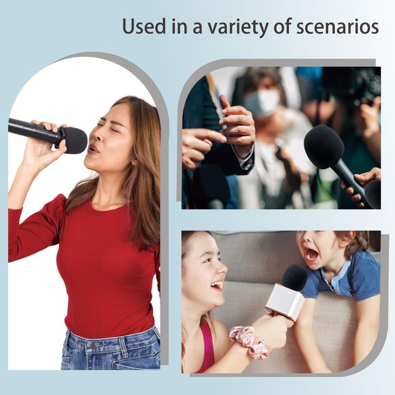 Fatiya Thickened Universal Microphone Covers, Reusable Foam Microphone Covers, Microphone