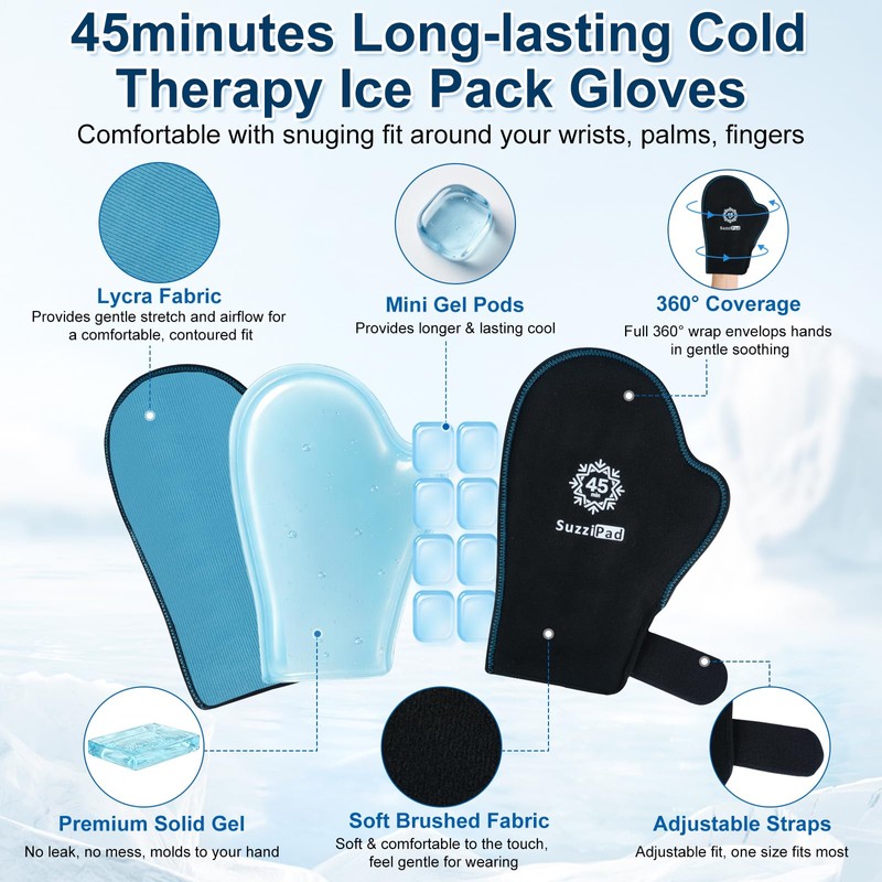 SuzziPad Cold Therapy Gloves & Boots for Chemotherapy Must Haves,