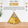 Citrine Orgone Pyramid - Clarity, Emotional Balance, Insomnia Relief -