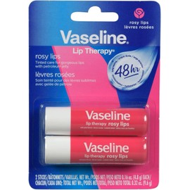 Vaseline 2 pack Bálsamo para Labios Rosy Stick Lip Therapy, 4.8 g c/u
