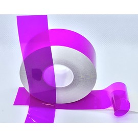 Transparent Vinyl Tape with Self-Adhesive. (1 inch x 50 ft, Purple)