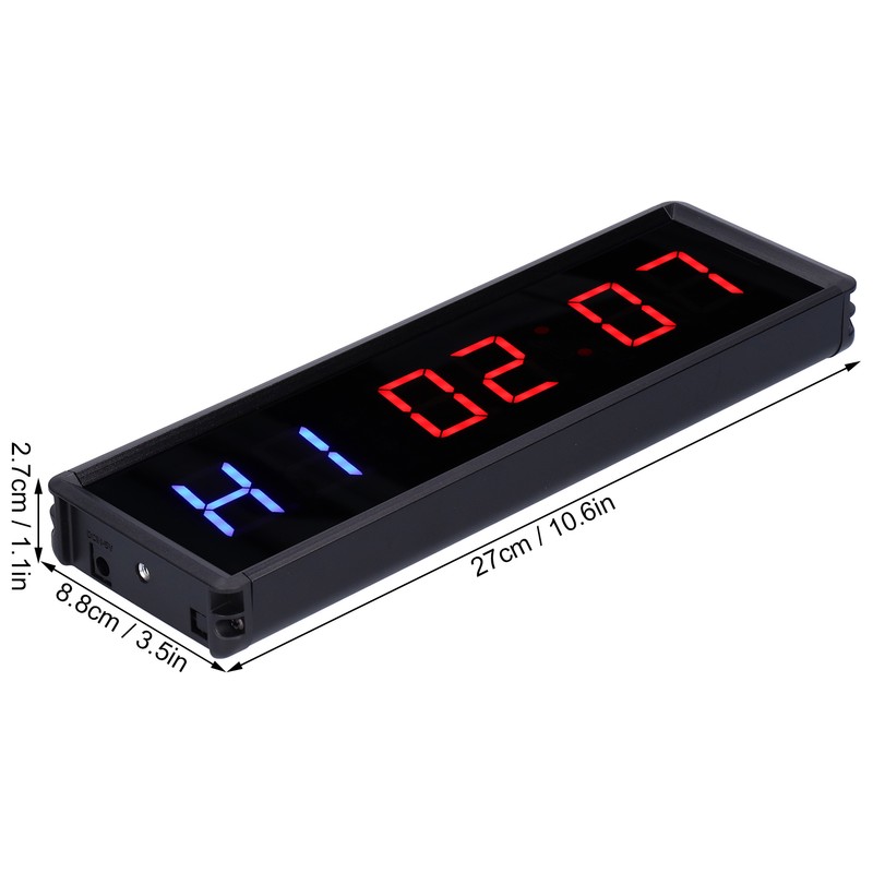 Interval Timer 1.5in LED Digital Display Count Down/Up Clock with