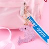 Soleebee Leather Cute Keychain Bling SS6 Premium Crystal Car Key