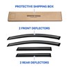 YQAUTEC Window Visors Rain Guards Shield for 2009-2014 Nissan Murano,