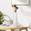 DJYY 12 Inch White Ceramic Vase, Tall Decorative Flower Vase