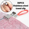 Pack of 30 Tea Towel Holders, Hangers, Napkin Holders, Hooks